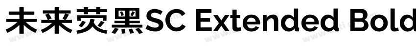 未来荧黑SC Extended Bold字体转换